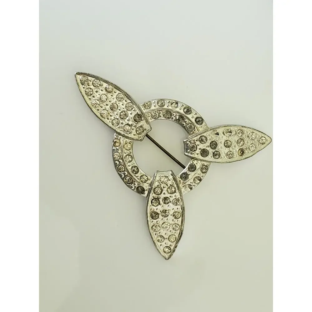Antique Vintage Rhinestone Brooch and Dress Clip Lot